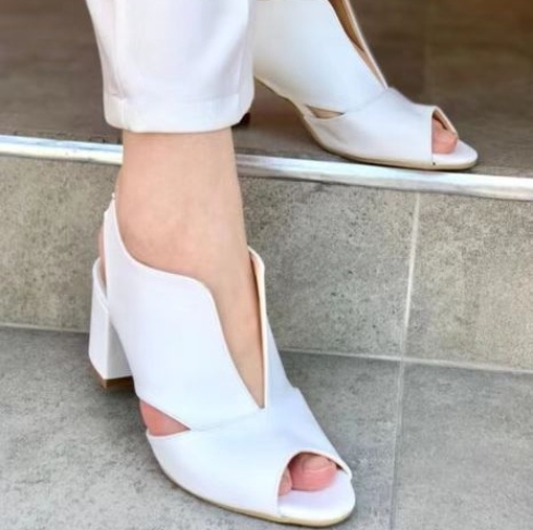 Fashionable Fish Mouth High Heels Women's Shoes Elegant Breathable Sandals Trendy