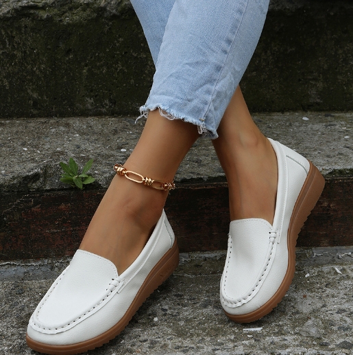 Soft Bottom Round Head Bean Flat Bottom Solid Color Simple Summer