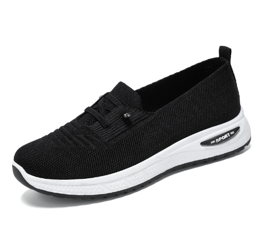 Soft soled non tiring flat shoes, shallow mouth fly woven shoes, cloth shoes