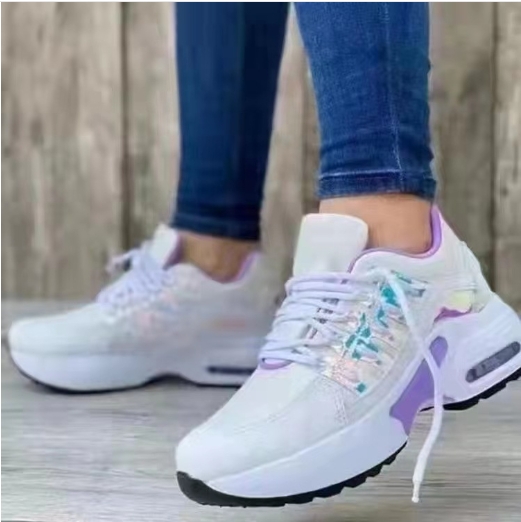 Single shoe, thick sole, sloping heel, European and American sports and leisure shoes