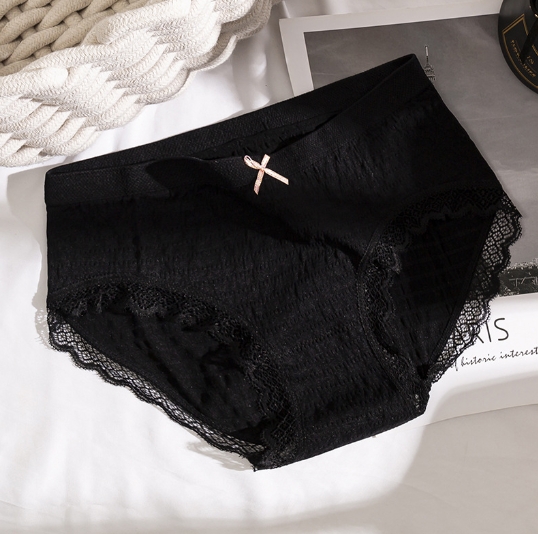 Middle waist graphene pure cotton antibacterial grade seamless sexy underwear